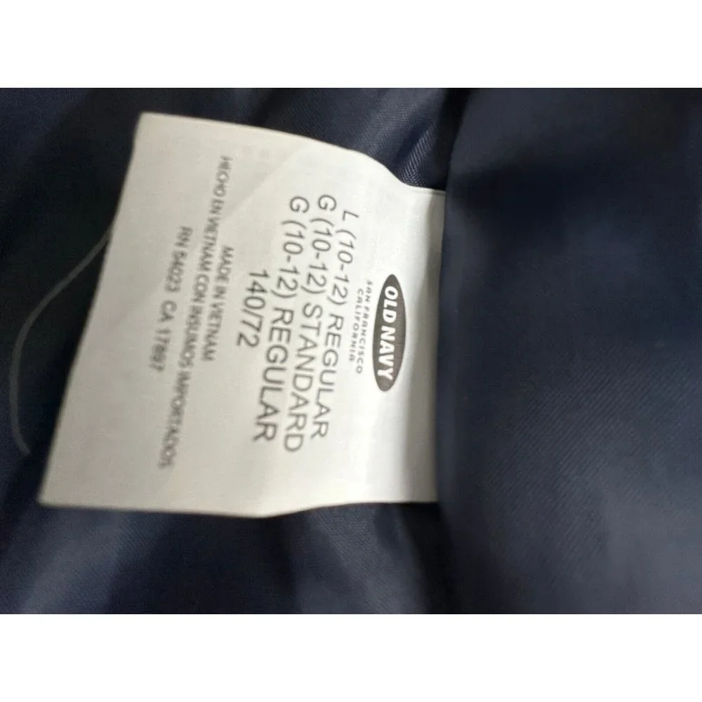 Old Navy worn once jacket Snowboarder 3 in 1 navy crockett boy Size L 10-12
